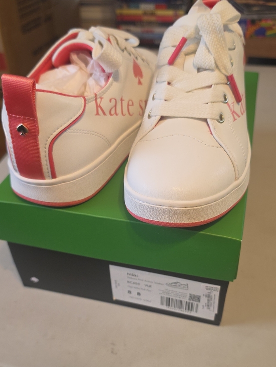kate spade Shoes - kate spade White and Pink Nikki Sneakers